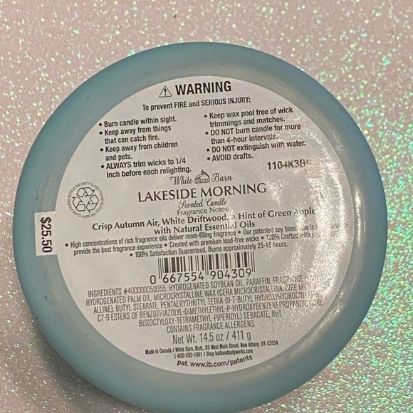White Barn Accents Wb Lakeside Morning Candle Poshmark